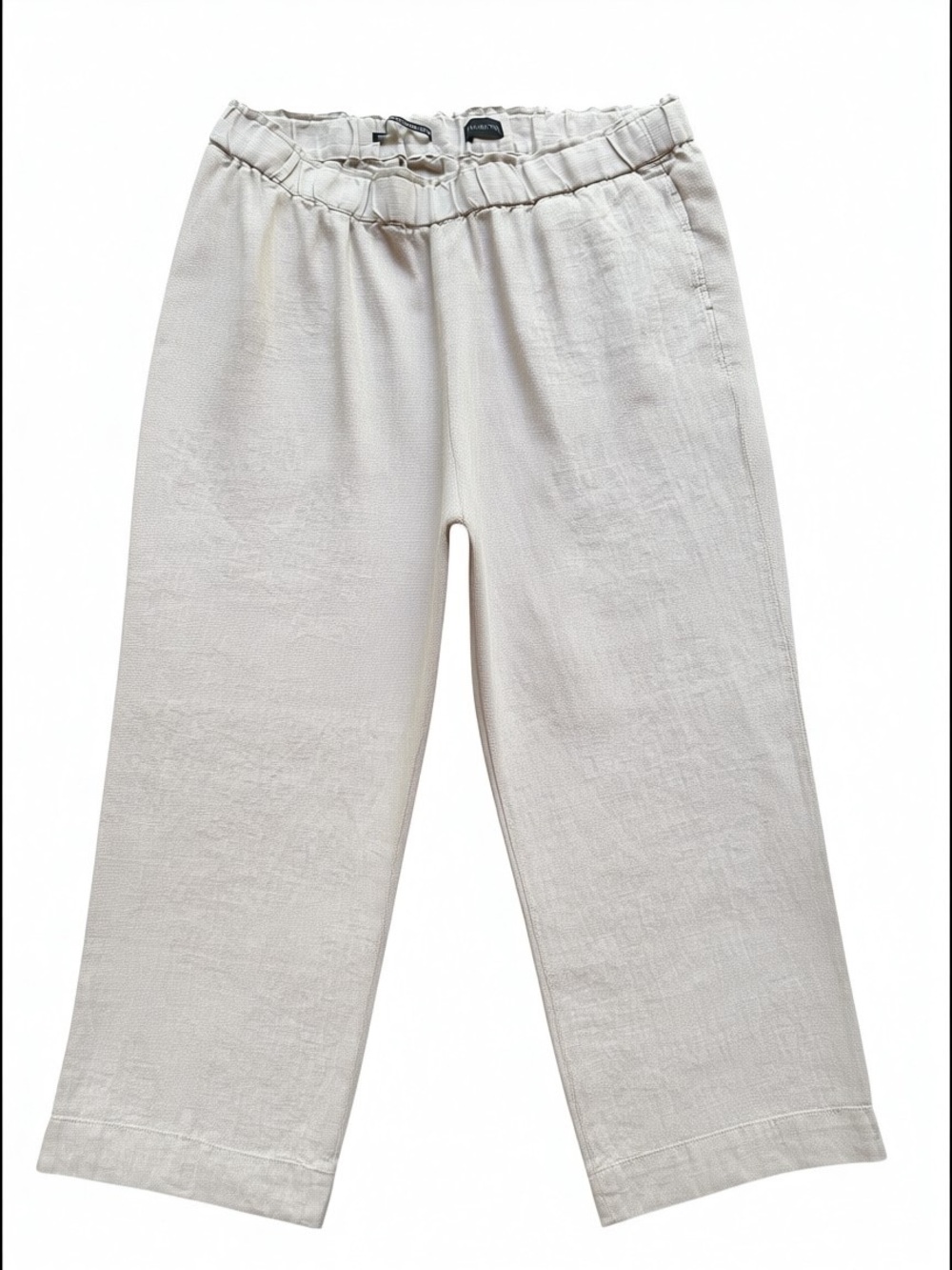 NWOT Talbots‎ Nantucket Washed Oatmeal Linen Wide Leg Pants